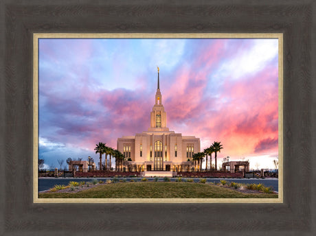 Red Cliffs Temple- Revelatory Realms - framed giclee canvas