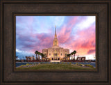 Red Cliffs Temple- Revelatory Realms - framed giclee canvas