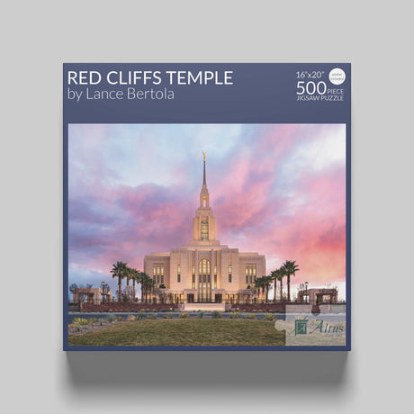 Red Cliffs Temple- Revelatory Realms 16x20 jigsaw puzzle 500 pieces