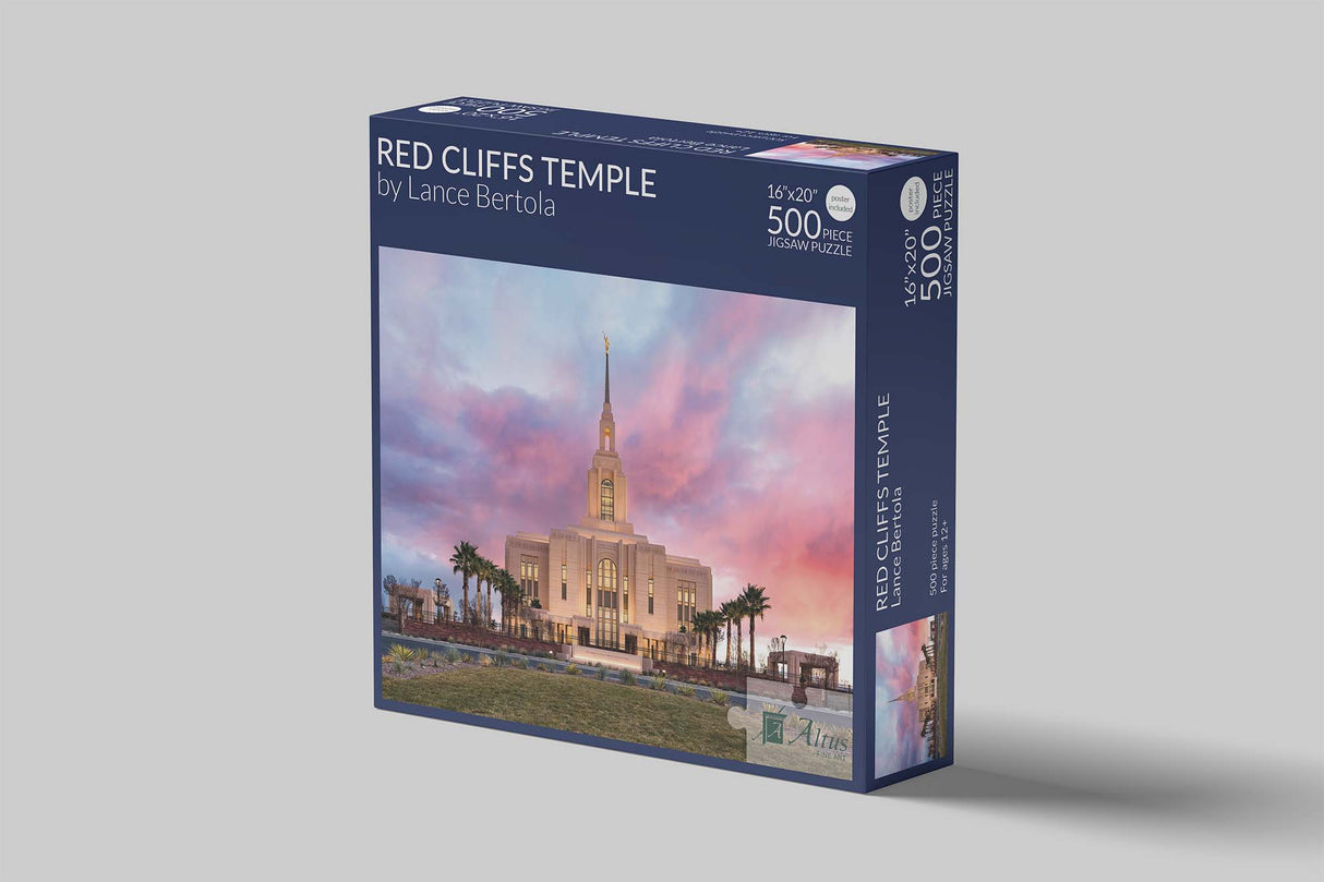 Red Cliffs Temple- Revelatory Realms 16x20 jigsaw puzzle 500 pieces