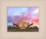 Red Cliffs Temple- Revelatory Realms - framed giclee canvas