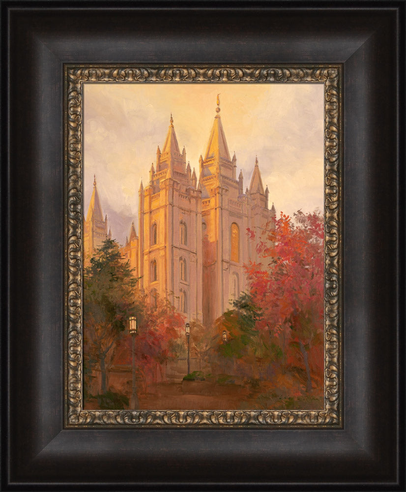 Salt Lake Temple - Golden Day by Linda Curley Christensen