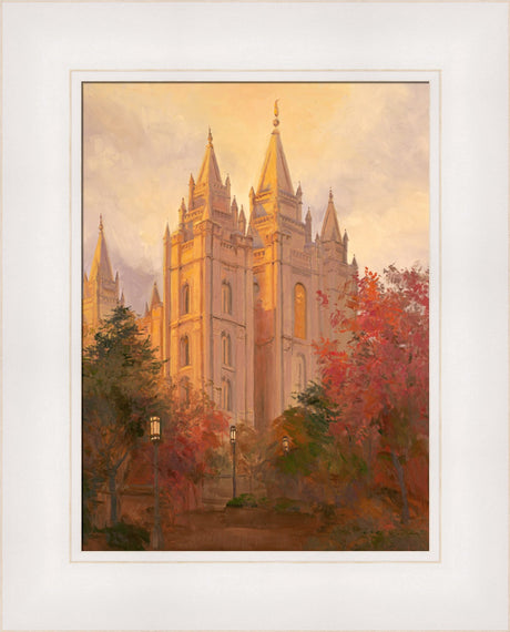 Salt Lake Temple - Golden Day by Linda Curley Christensen