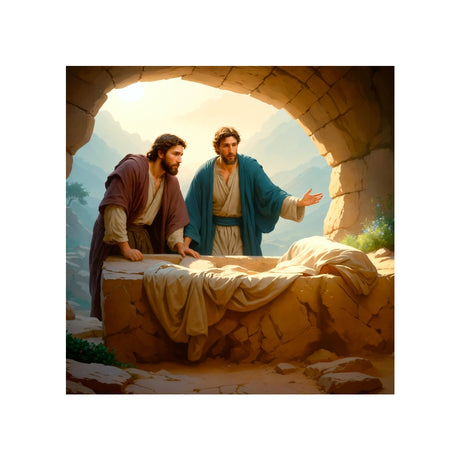 Peter and John Find an Empty Tomb