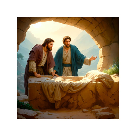 Peter and John Find an Empty Tomb