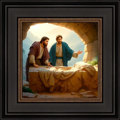 Peter and John Find an Empty Tomb