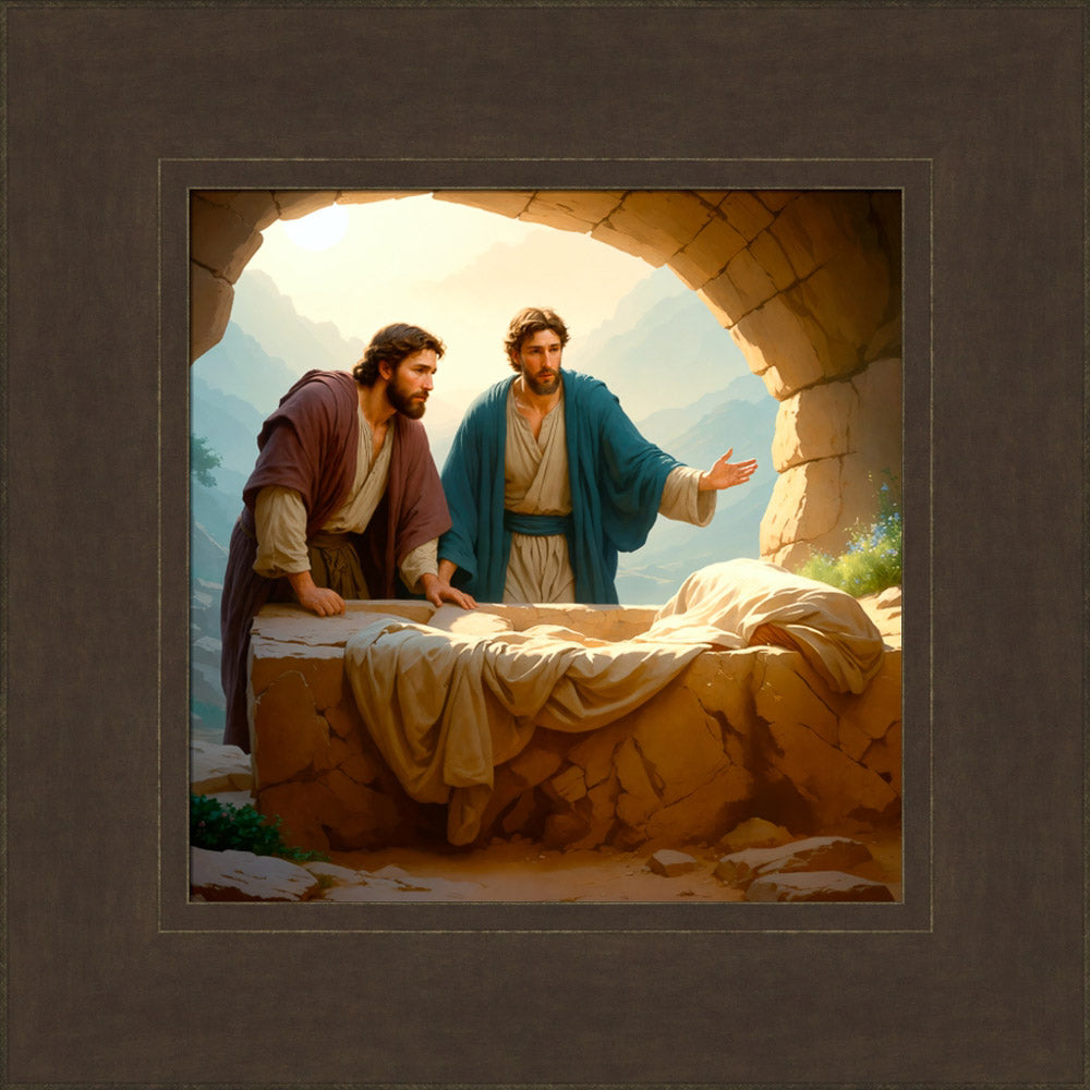 Peter and John Find an Empty Tomb