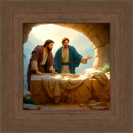 Peter and John Find an Empty Tomb