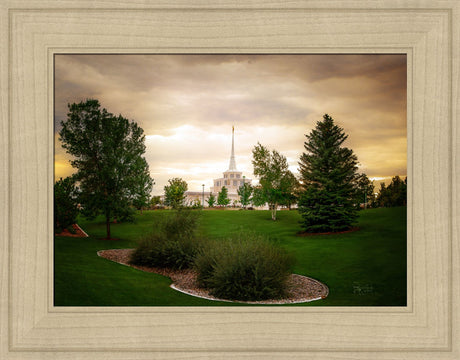 Billings Montana- Faith in Every Footstep - framed giclee canvas