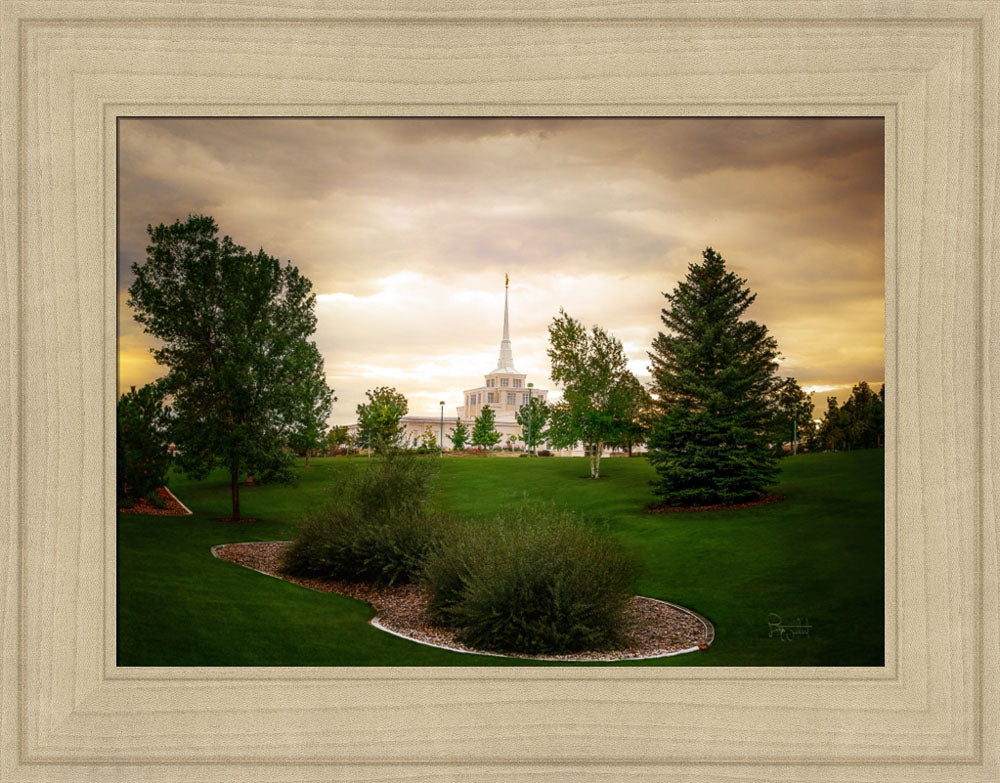 Billings Montana- Faith in Every Footstep - framed giclee canvas