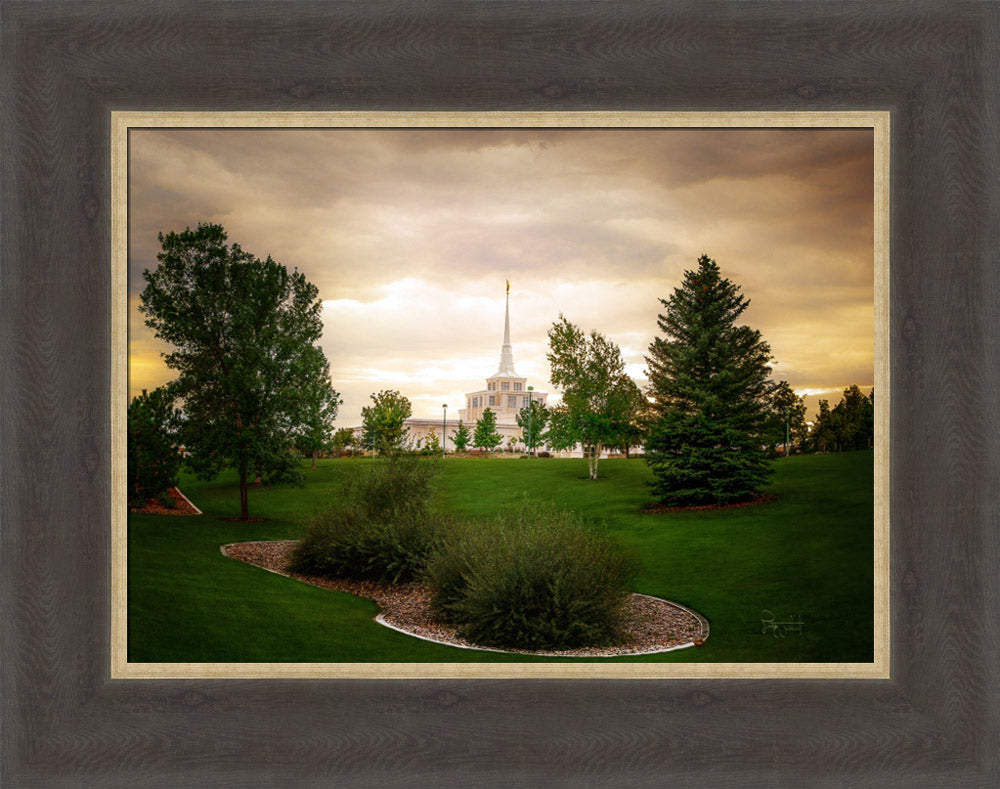 Billings Montana- Faith in Every Footstep - framed giclee canvas