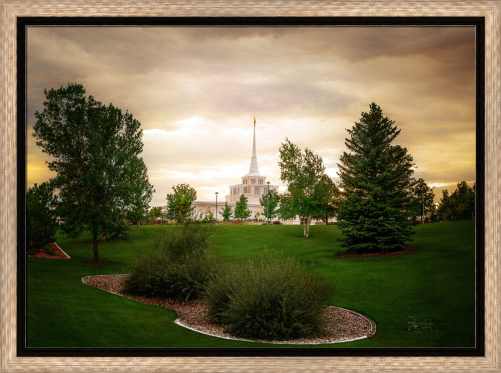 Billings Montana- Faith in Every Footstep - framed giclee canvas