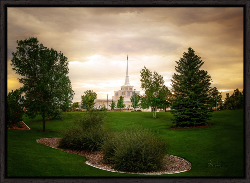 Billings Montana- Faith in Every Footstep - framed giclee canvas