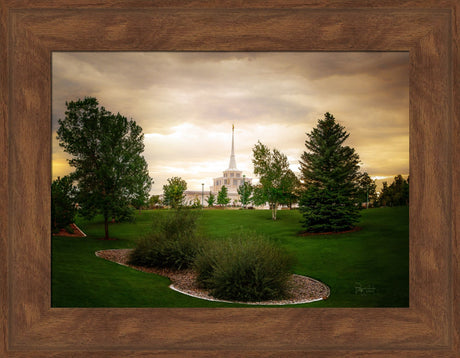 Billings Montana- Faith in Every Footstep - framed giclee canvas