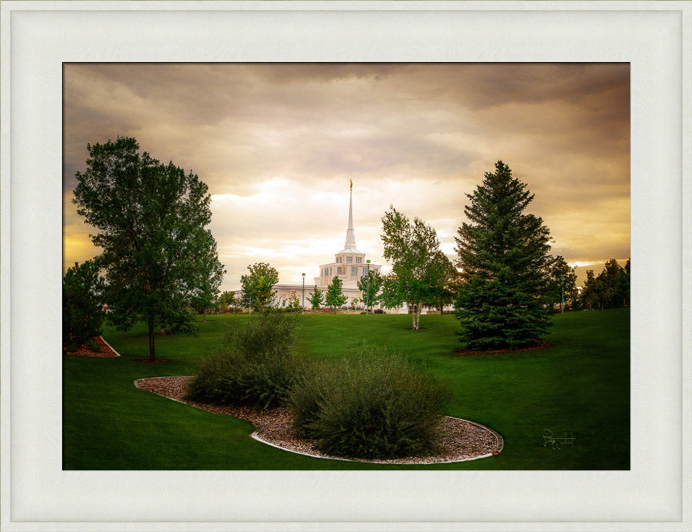 Billings Montana- Faith in Every Footstep - framed giclee canvas