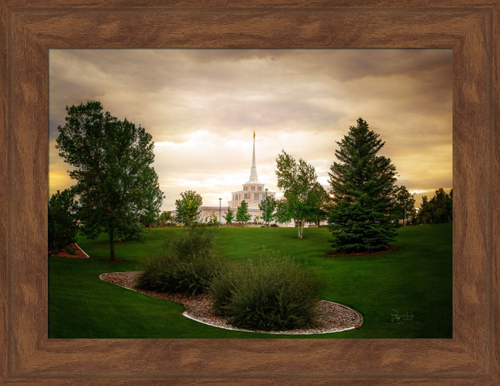 Billings Montana- Faith in Every Footstep - framed giclee canvas