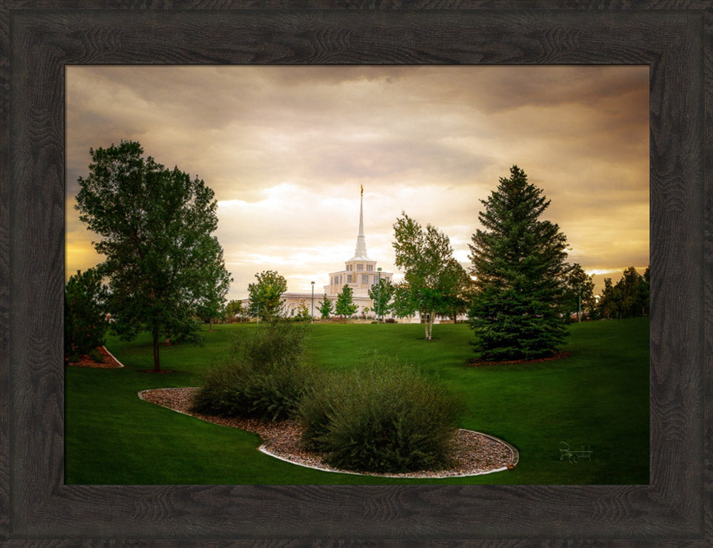 Billings Montana- Faith in Every Footstep - framed giclee canvas