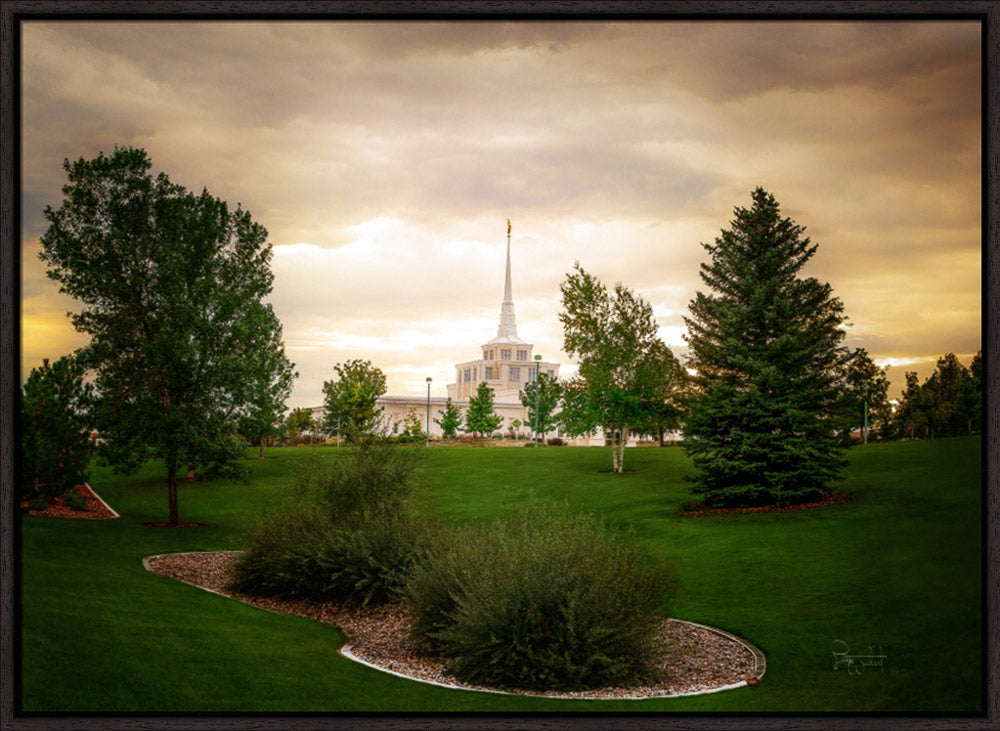 Billings Montana- Faith in Every Footstep - framed giclee canvas