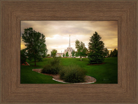 Billings Montana- Faith in Every Footstep - framed giclee canvas