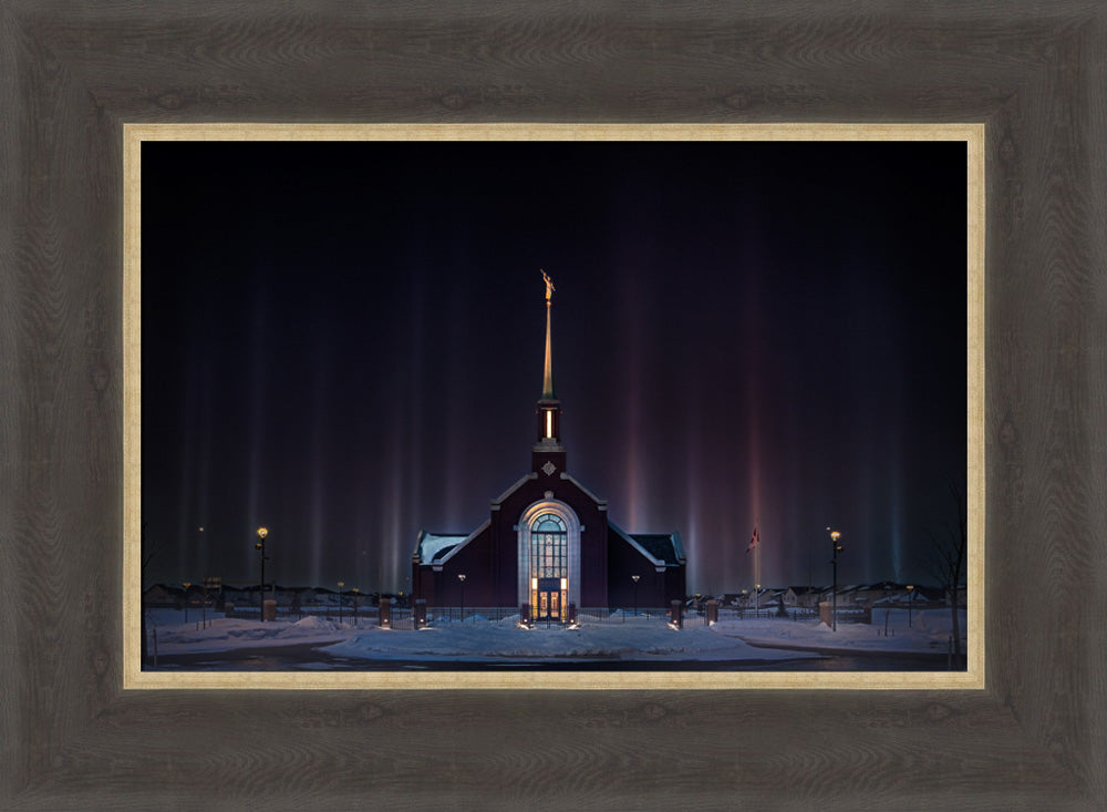 Winnipeg Manitoba Temple - Light Pillars