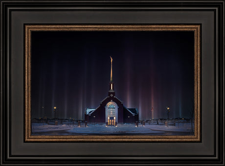 Winnipeg Manitoba Temple - Light Pillars