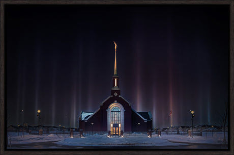 Winnipeg Manitoba Temple - Light Pillars