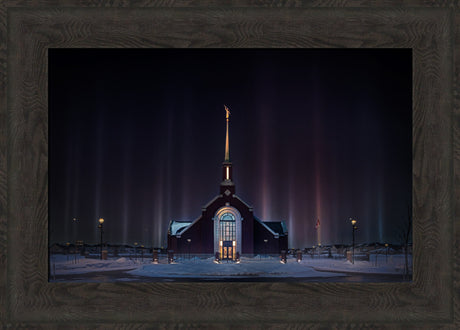 Winnipeg Manitoba Temple - Light Pillars