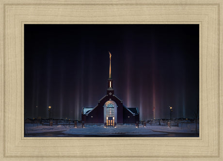 Winnipeg Manitoba Temple - Light Pillars