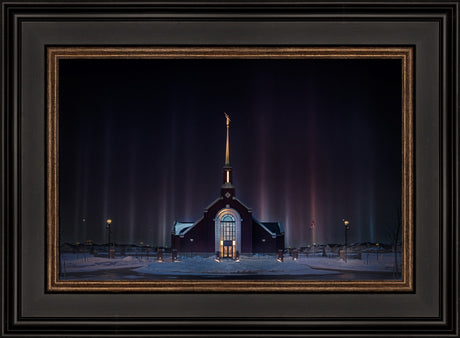 Winnipeg Manitoba Temple - Light Pillars