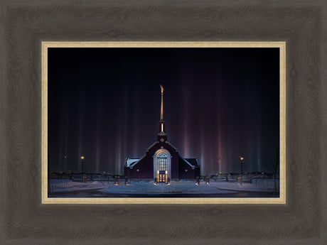 Winnipeg Manitoba Temple - Light Pillars