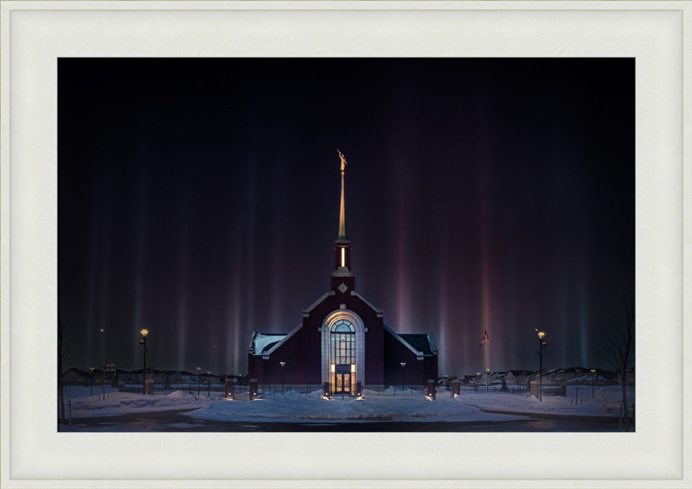 Winnipeg Manitoba Temple - Light Pillars