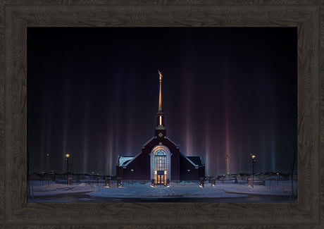 Winnipeg Manitoba Temple - Light Pillars