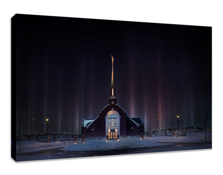Winnipeg Manitoba Temple - Light Pillars