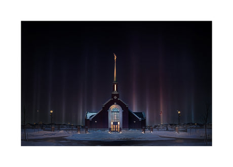 Winnipeg Manitoba Temple - Light Pillars