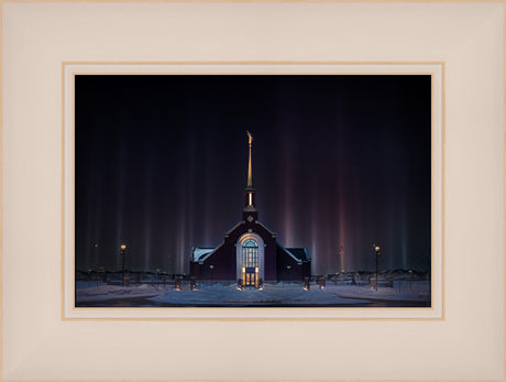 Winnipeg Manitoba Temple - Light Pillars