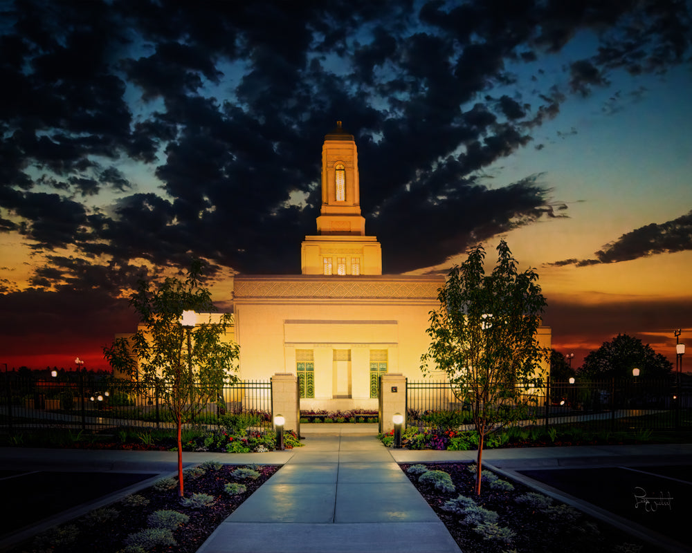 Helena Montana Temple- Solace - 8x10 giclee paper print