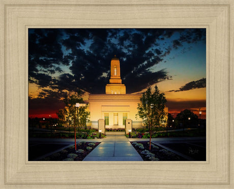 Helena Montana Temple- Solace - framed giclee canvas