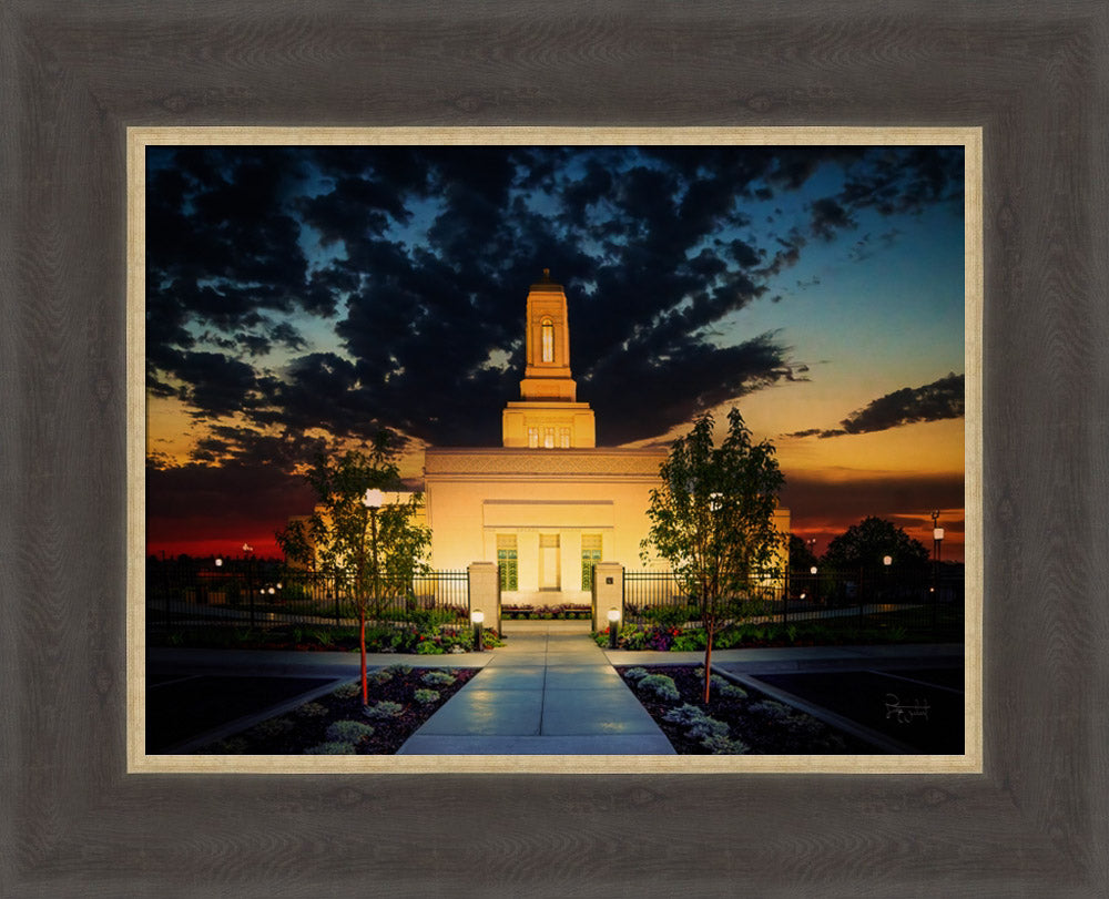 Helena Montana Temple- Solace - framed giclee canvas