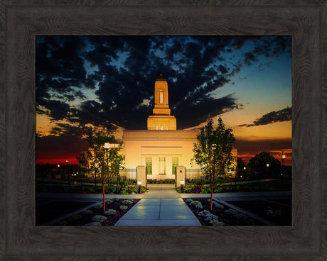 Helena Montana Temple- Solace - framed giclee canvas