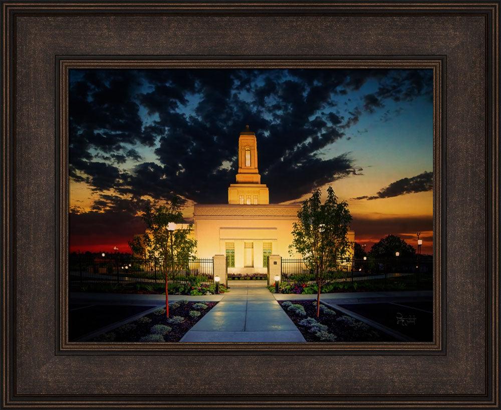 Helena Montana Temple- Solace - framed giclee canvas