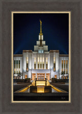 Saratoga Springs Utah Temple- A Mighty Fortress - framed giclee canvas