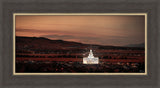 Saratoga Springs Utah Temple- Abide With Me - framed giclee canvas