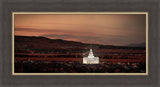 Saratoga Springs Utah Temple- Abide With Me - framed giclee canvas