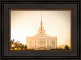 Saratoga Springs Utah Temple- There Is Sunshine In My Soul - framed giclee canvas