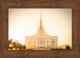 Saratoga Springs Utah Temple- There Is Sunshine In My Soul - framed giclee canvas