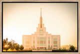 Saratoga Springs Utah Temple- There Is Sunshine In My Soul - framed giclee canvas