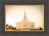 Saratoga Springs Utah Temple- There Is Sunshine In My Soul - framed giclee canvas