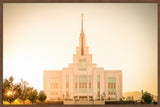 Saratoga Springs Utah Temple- There Is Sunshine In My Soul - framed giclee canvas