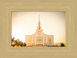 Saratoga Springs Utah Temple- There Is Sunshine In My Soul - framed giclee canvas