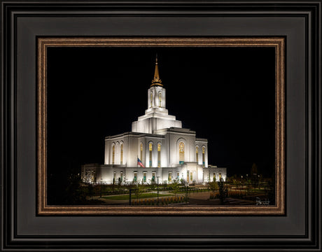 Orem Temple- Behold…. Our Fathers House - framed giclee canvas